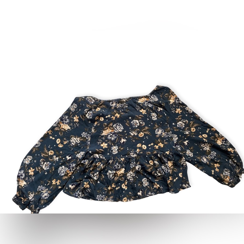 American eagle blouse, dark greenish blue, size small, used